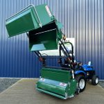 Rear view Side view of Major MJ29-153 High Tip Flail Collector extended