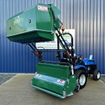 Rear view Side view of Major MJ29-153 High Tip Flail Collector extended