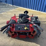 View from handlebars of Toro Mid-Size 36" Pedestrian Commercial Flail Mower