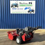 View from back of Toro Mid-Size 36" Pedestrian Commercial Flail Mower