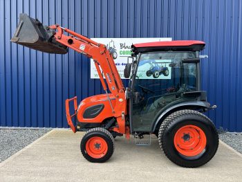 Kioti CK4010 HST 4WD Compact Tractor with Cab, Front Loader & Bucket