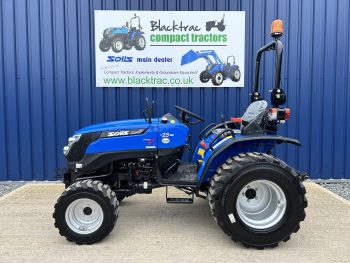Used Solis 26M 4WD Compact Tractor on Industrial Tyres