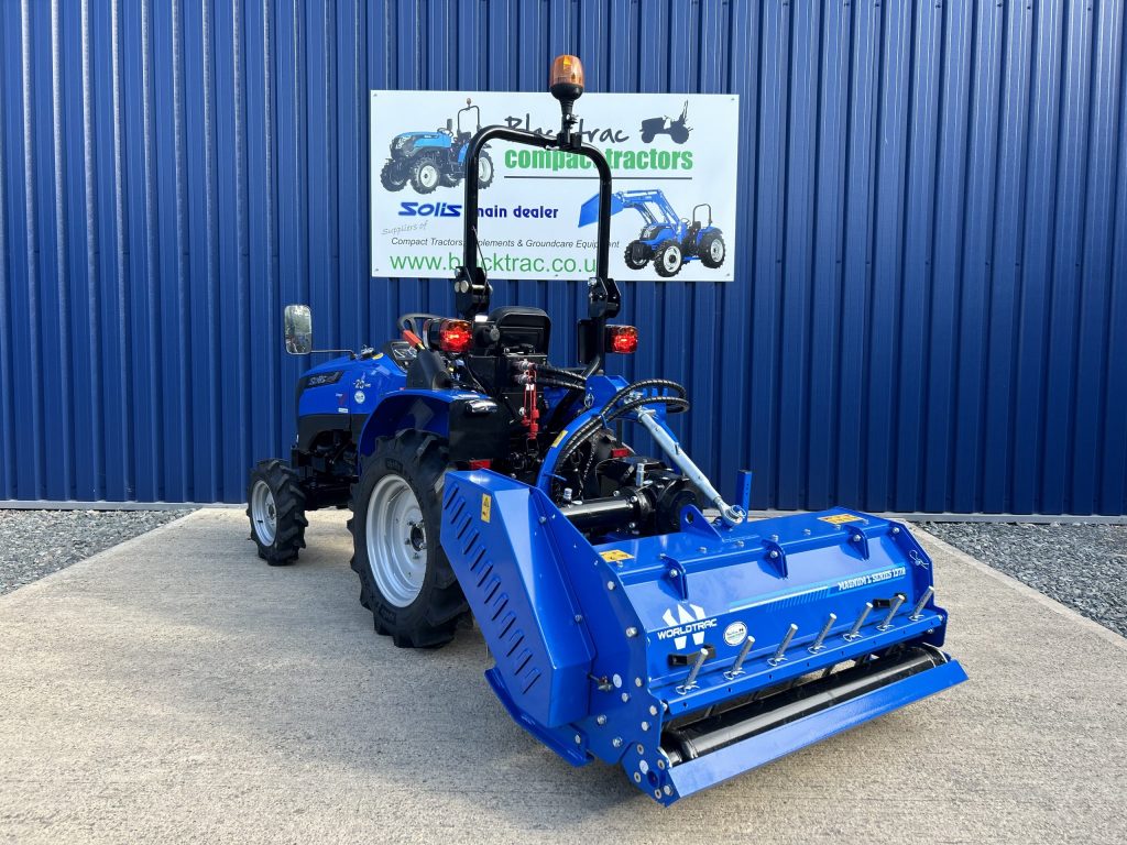 Solis 20 with offset flail mower