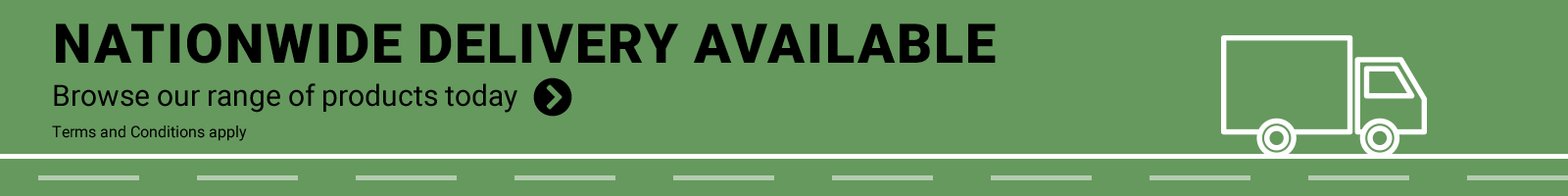 Nationwide delivery available banner