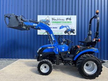 Used Solis 26 HST 4WD Compact Tractor with Front Loader & Hydraulic Grab Bucket