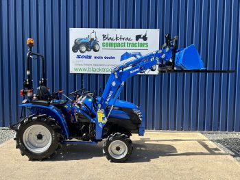 Used Solis 20 4WD Compact Tractor with Front Loader, Bucket & Pallet Forks