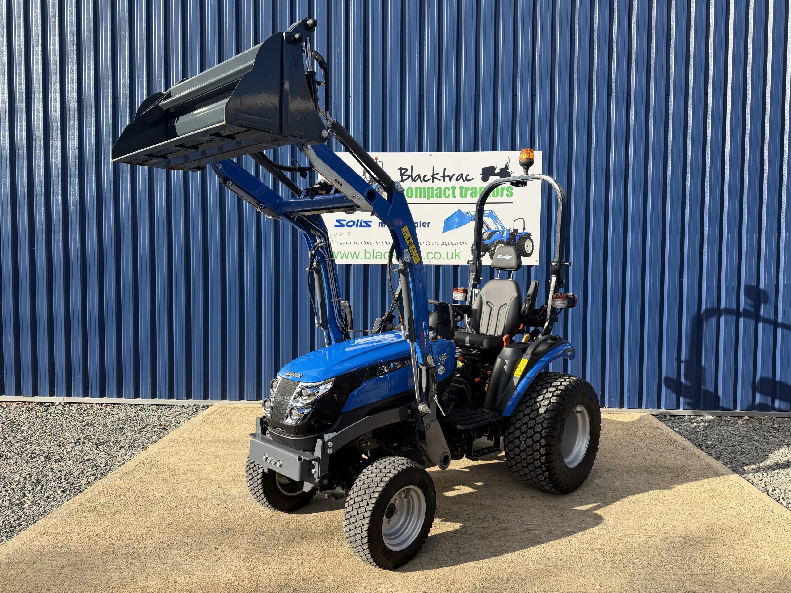 Used Solis 26 HST Compact Tractor with Loader - Blacktrac Compact Tractors